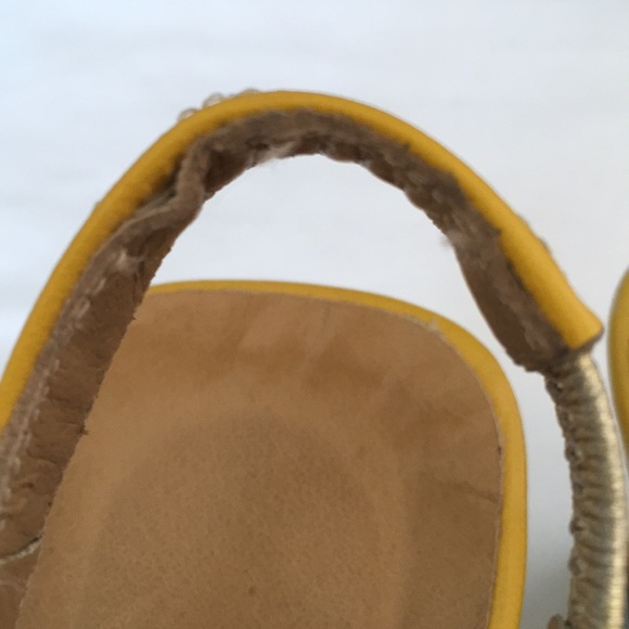 Valentino vintage yellow shoes Sz Euro 38 - Picture 8 of 8